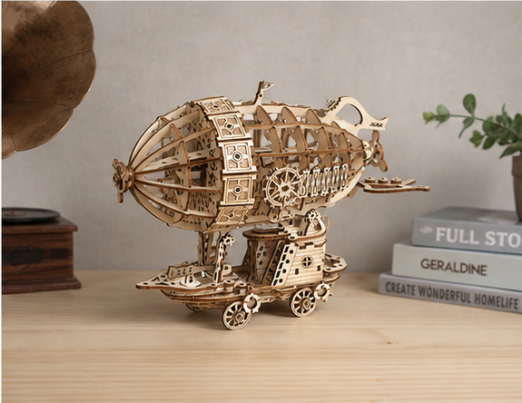 Puzzle 3D en bois montgolfière - vue 7