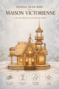 Puzzle 3D en bois – Maison Victorienne