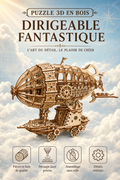 Puzzle 3D en bois – Montgolfière