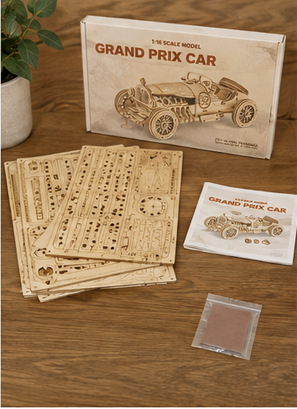 Puzzle 3D en bois – Voiture de Grand Prix