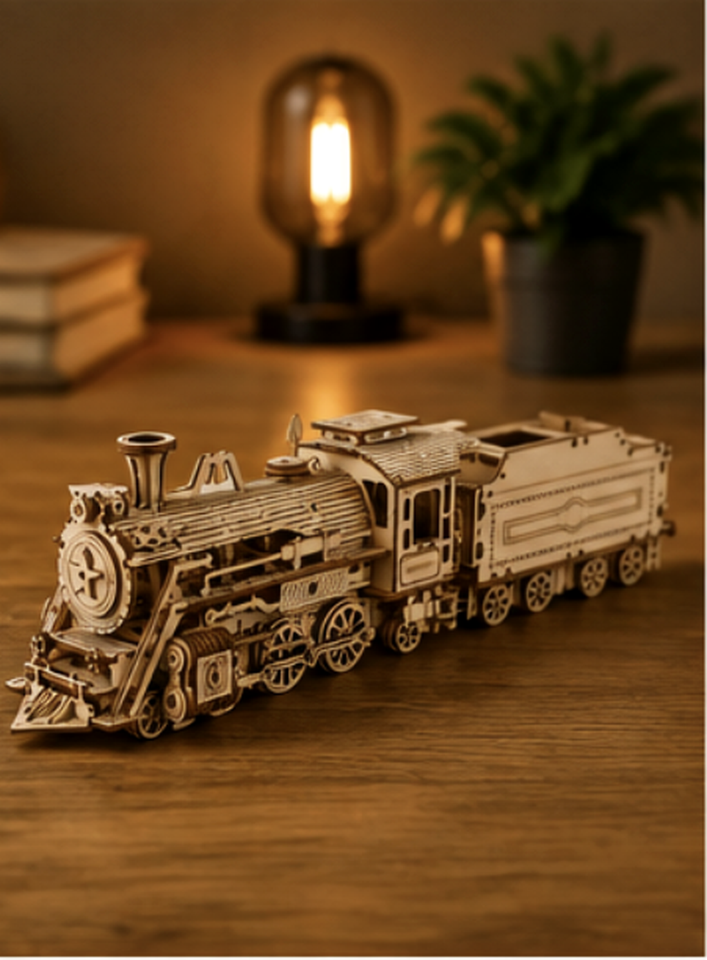 Puzzle 3D en bois – Locomotive à vapeur II