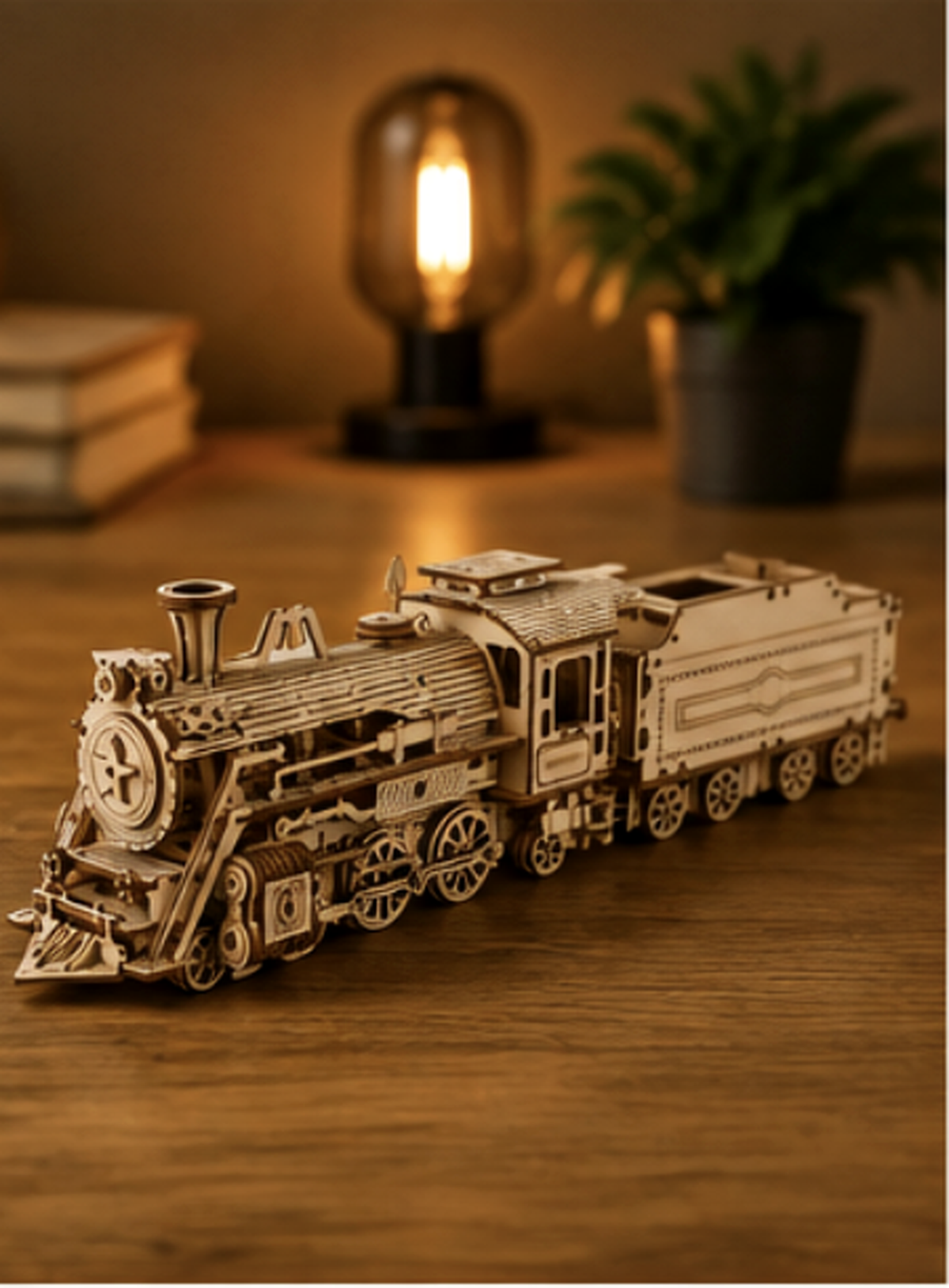 Puzzle 3D en bois – Locomotive à vapeur II