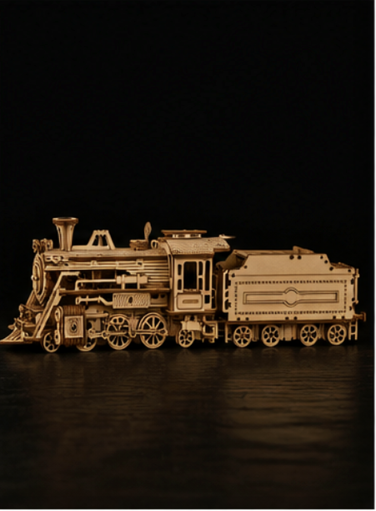 Puzzle 3D en bois – Locomotive à vapeur II