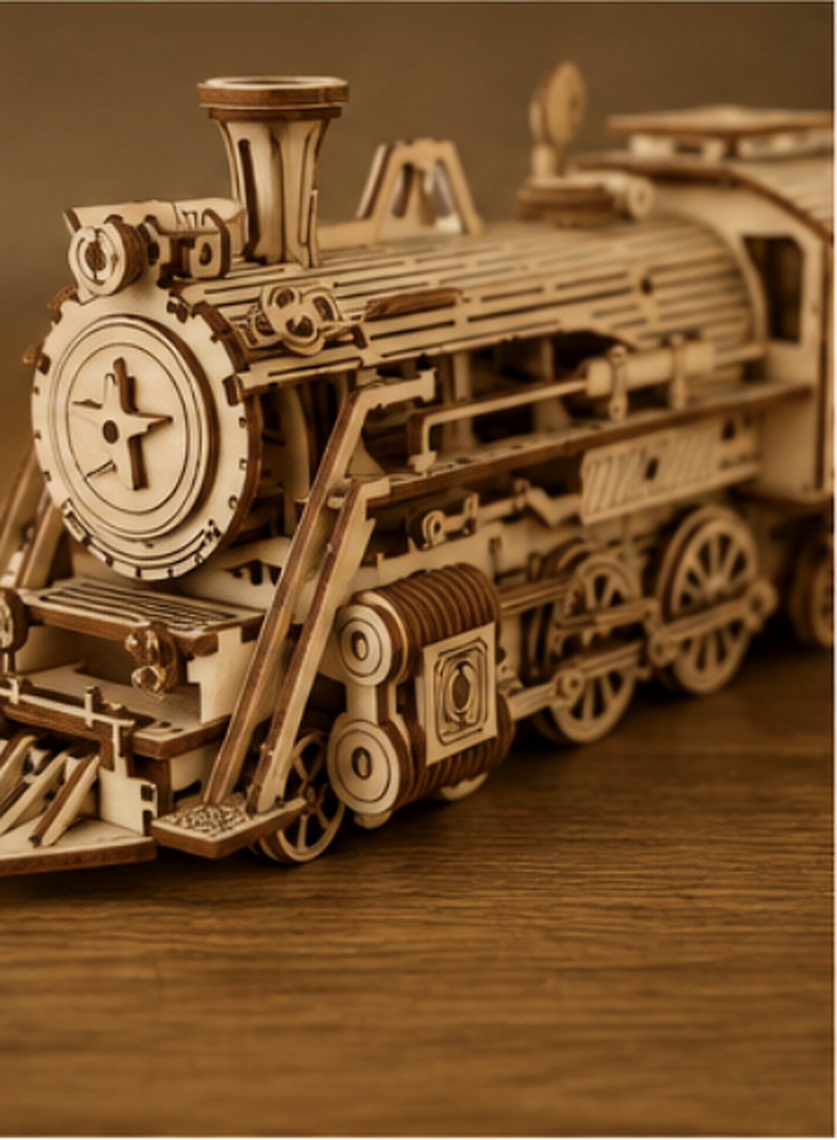 Puzzle 3D en bois – Locomotive à vapeur II