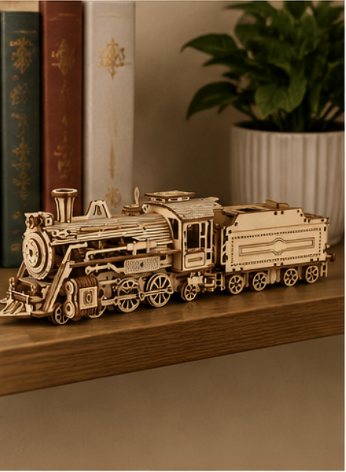 Puzzle 3D en bois – Locomotive à vapeur II