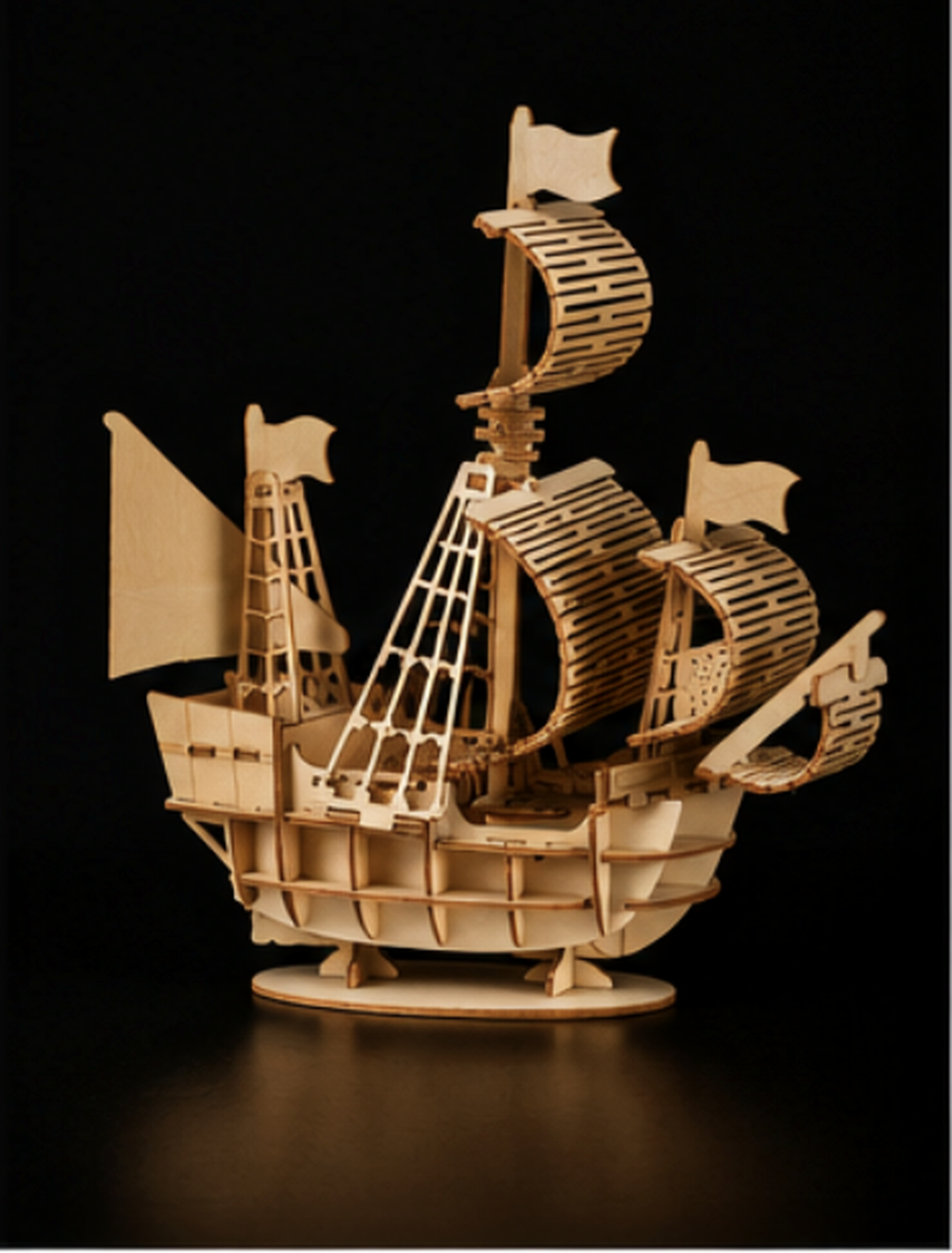 Puzzle 3D en bois – Navire à voiles