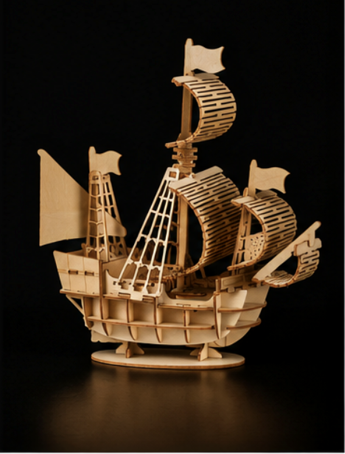 Puzzle 3D en bois – Navire à voiles
